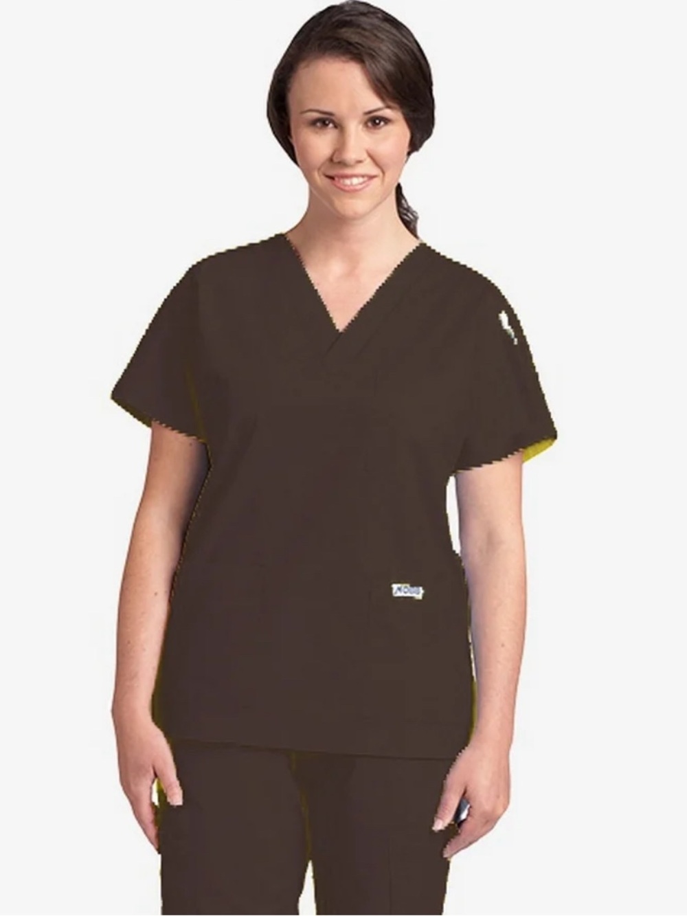 MOBB Cappuccino/Brown Medical Scrub Top V-Neck M